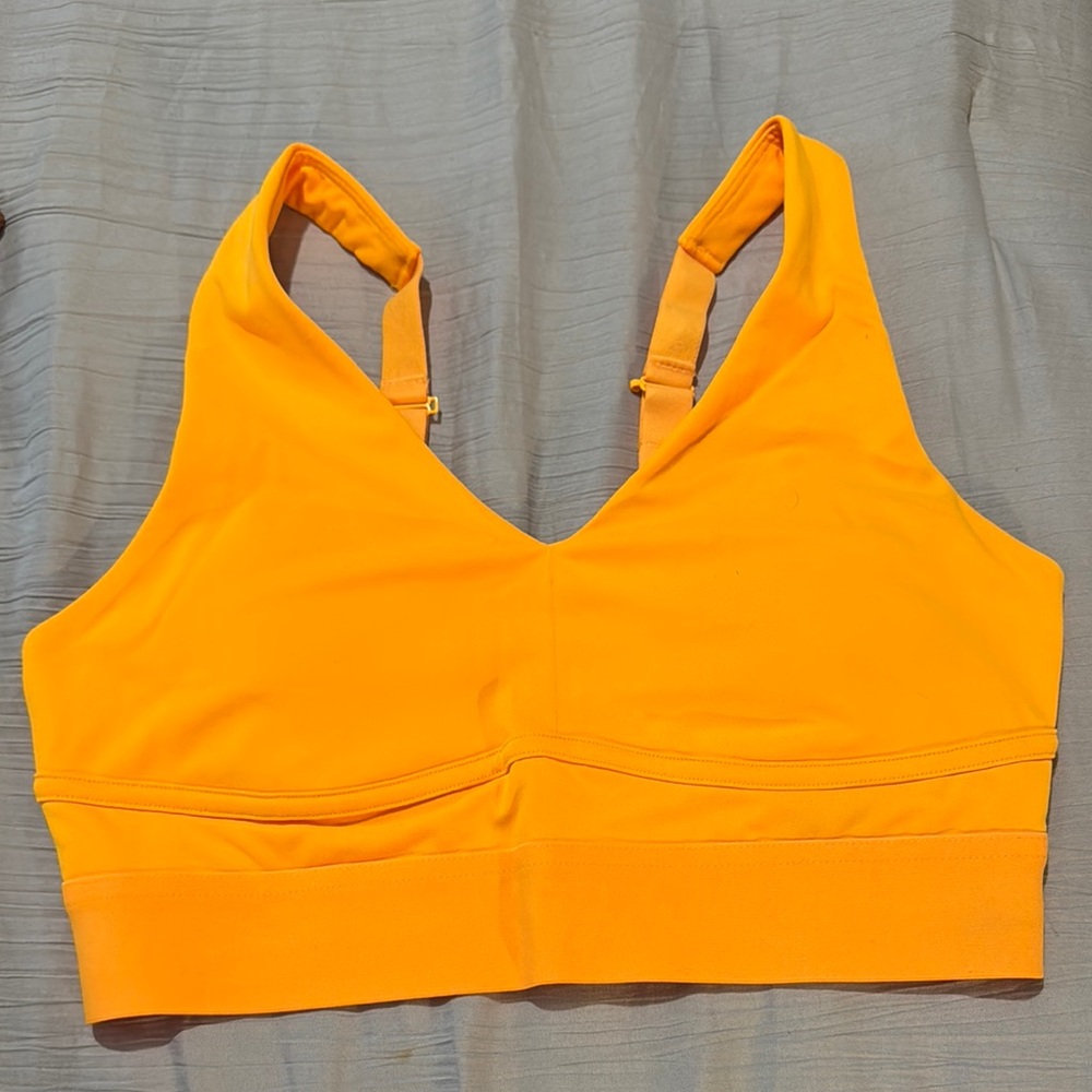 Vibrant Orange Sports Bra By Fabletics